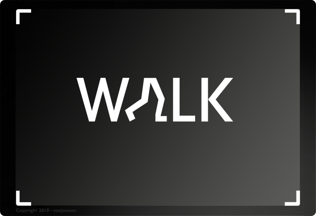 Typografie Icon Walk